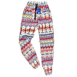 Tretrozy Teen Girls Drawstring Lightweight Tribal Multi Color Joggers Size 14
